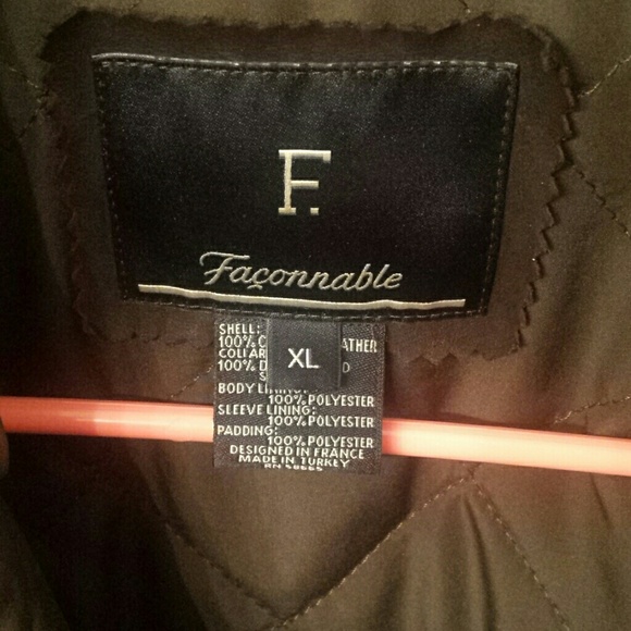 Faconnable Calfskin Leather Bomber Jacket XL - Picture 3 of 8
